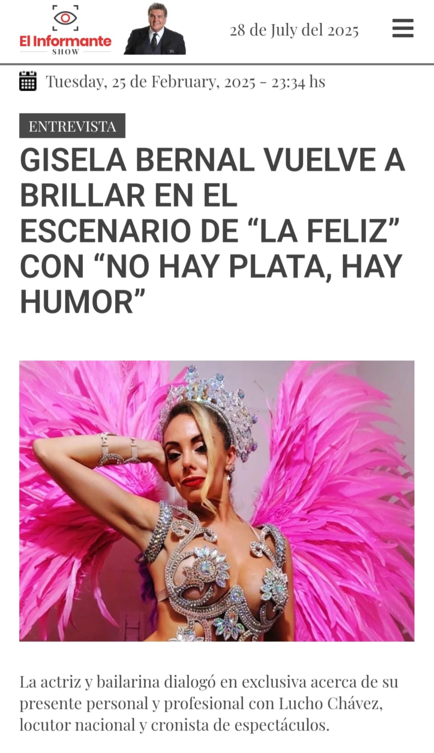 Portal de espectáculos El Informante Show de Luis Ventura